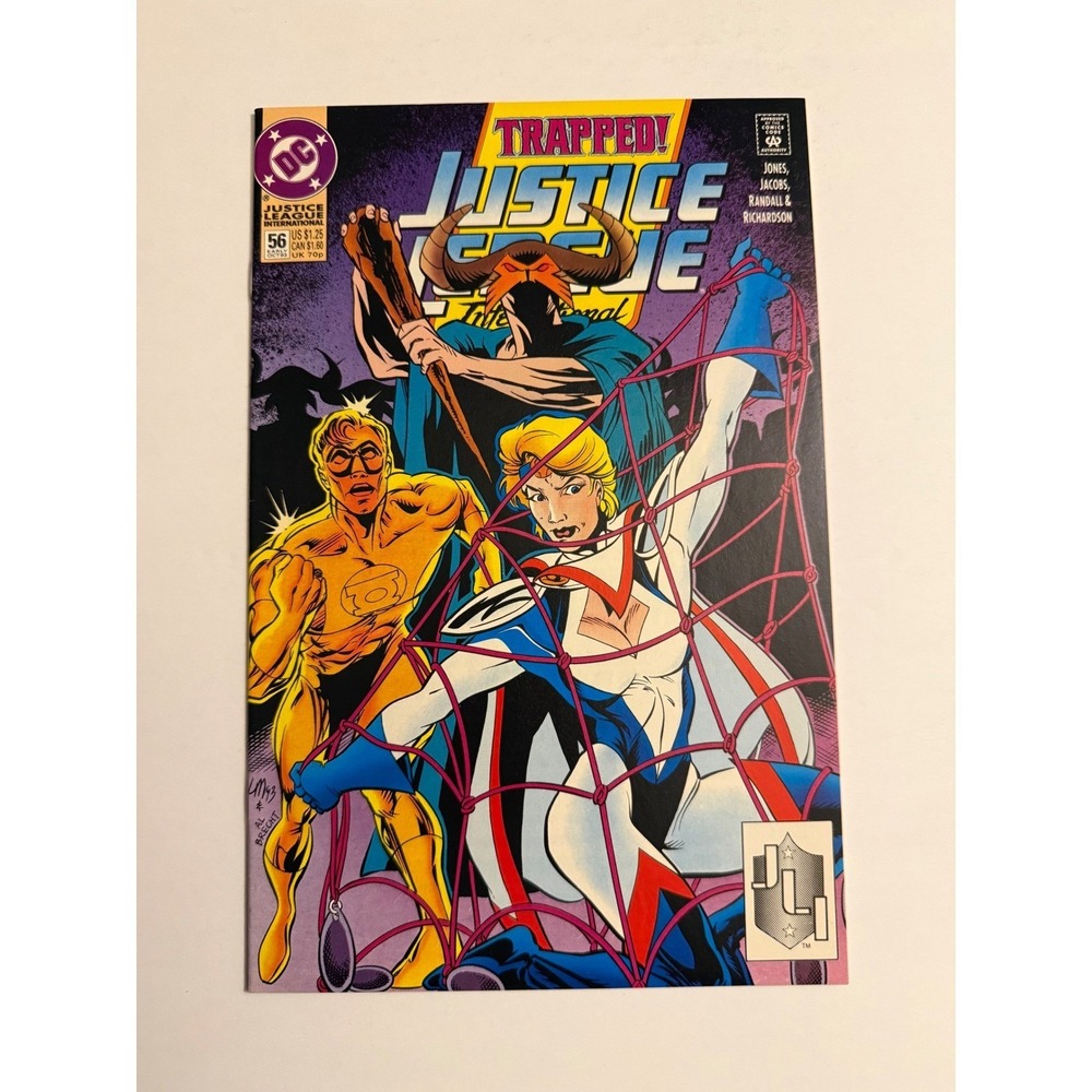 Justice‎ League International 56 Comic Book 1992 DC Comics Trapped!